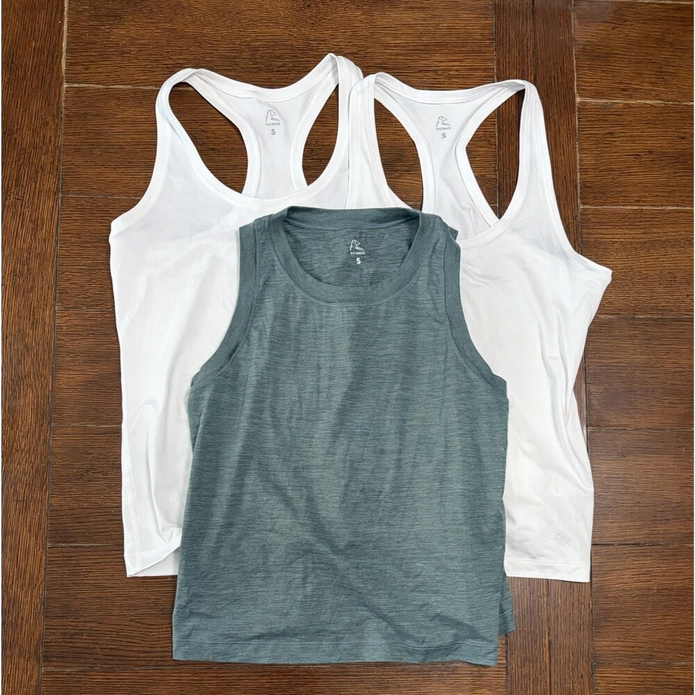 Rhoback Women’s Size S White And Green Lot Of 3 Tank Tops Performance Golf